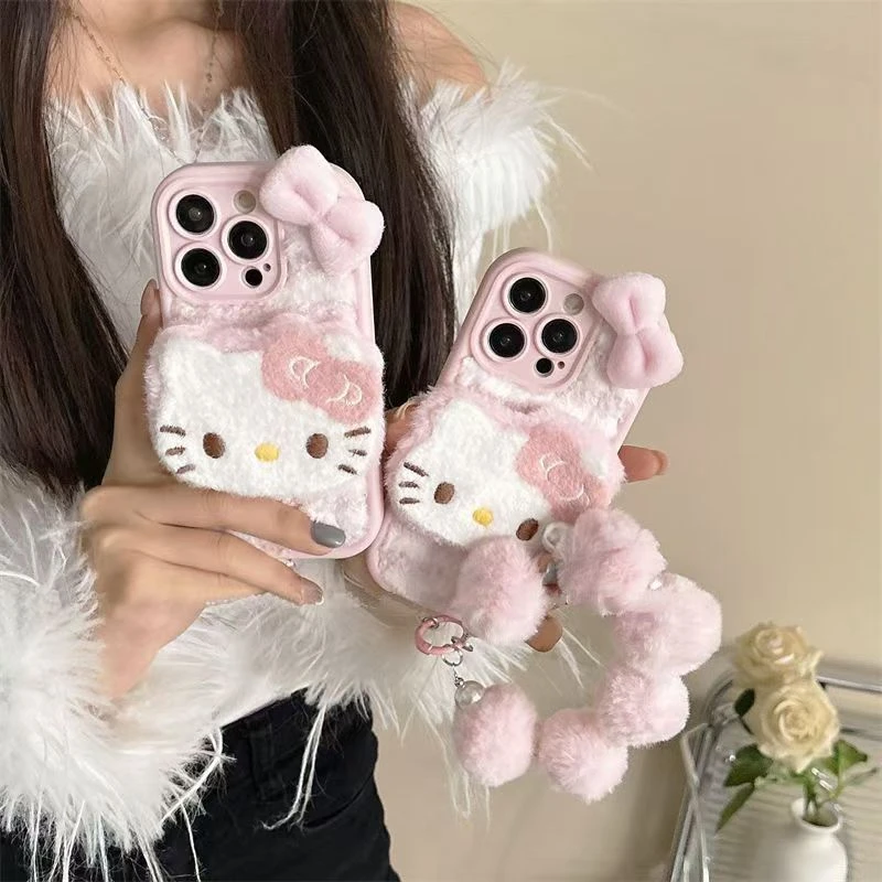 毛茸茸毛绒适用苹果17ProMax手机壳iPhone15Plus女16/13秋冬14pro