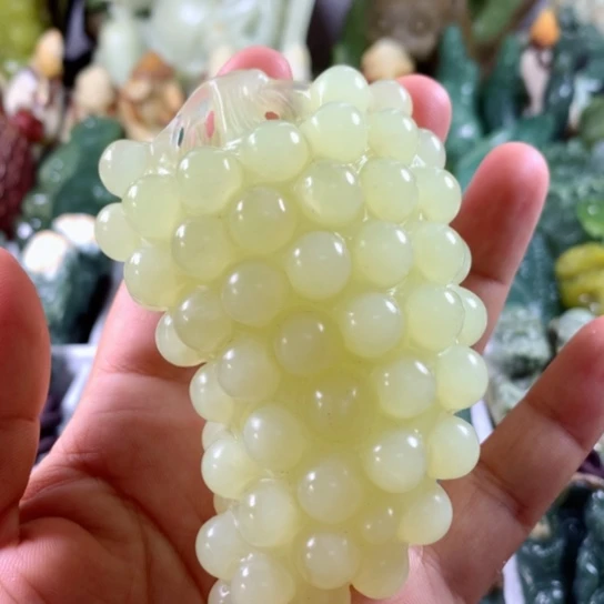 蛇纹石玉岫玉手把件未镶嵌