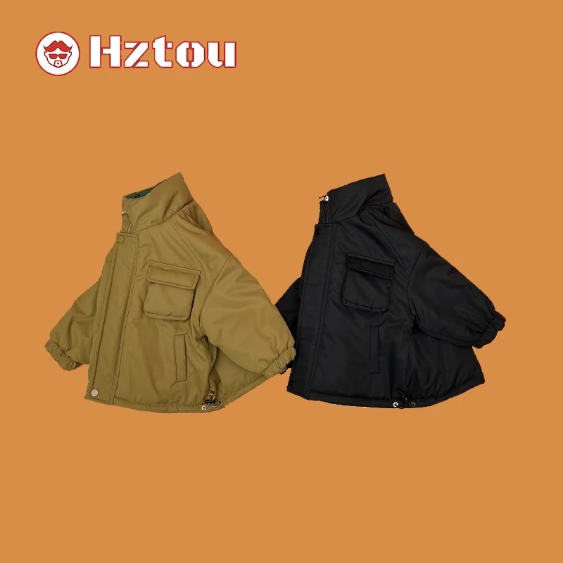 儿童冬季帅气洋气工装风棉服HD063