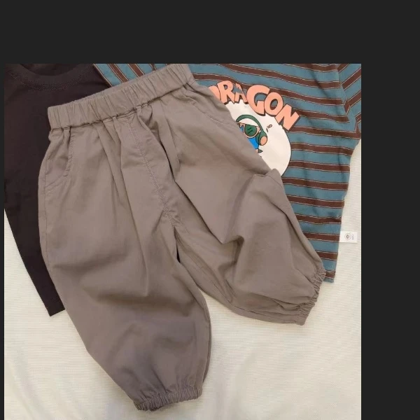 儿童夏季韩版纯色百搭九分裤XH009-3