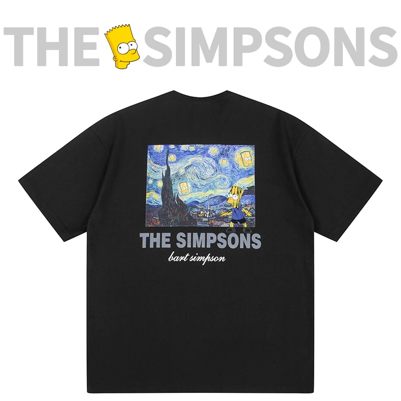 THESIMPSONS夏季休闲短袖T恤男女同款卡通情侣体恤衫SPCTE232F03U