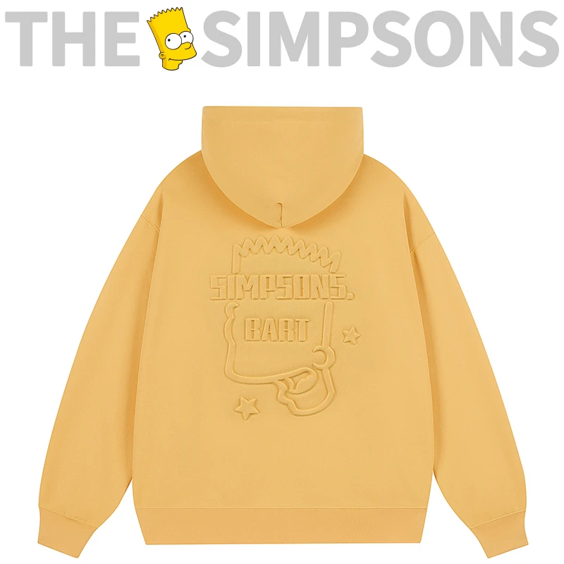 THESIMPSONS连帽钢印宽松加绒款男女同款卫衣SPCTT234J65U