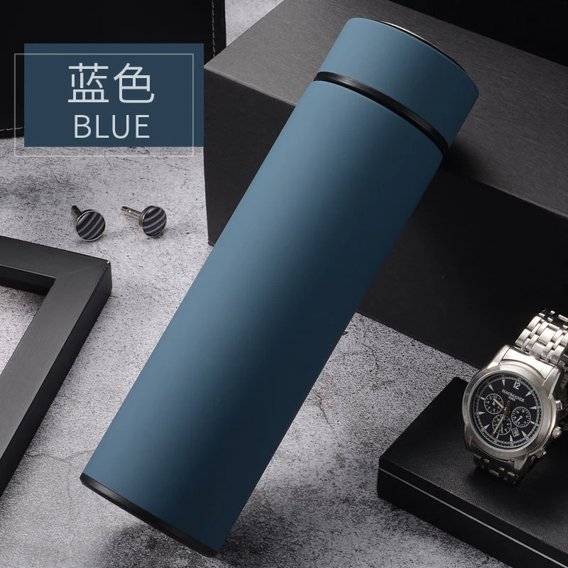 316保温杯茶水分离男女智能测温大容量水杯不锈钢便携杯商务车载