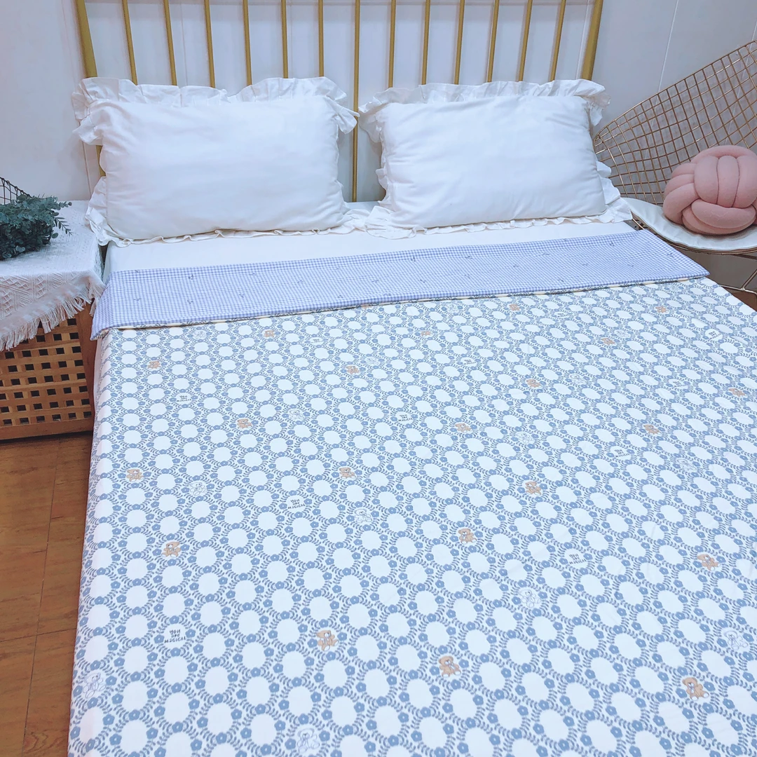 单人被套（花环熊）尺寸1.5米×2米全工艺精纺斜纹面料柔软舒适