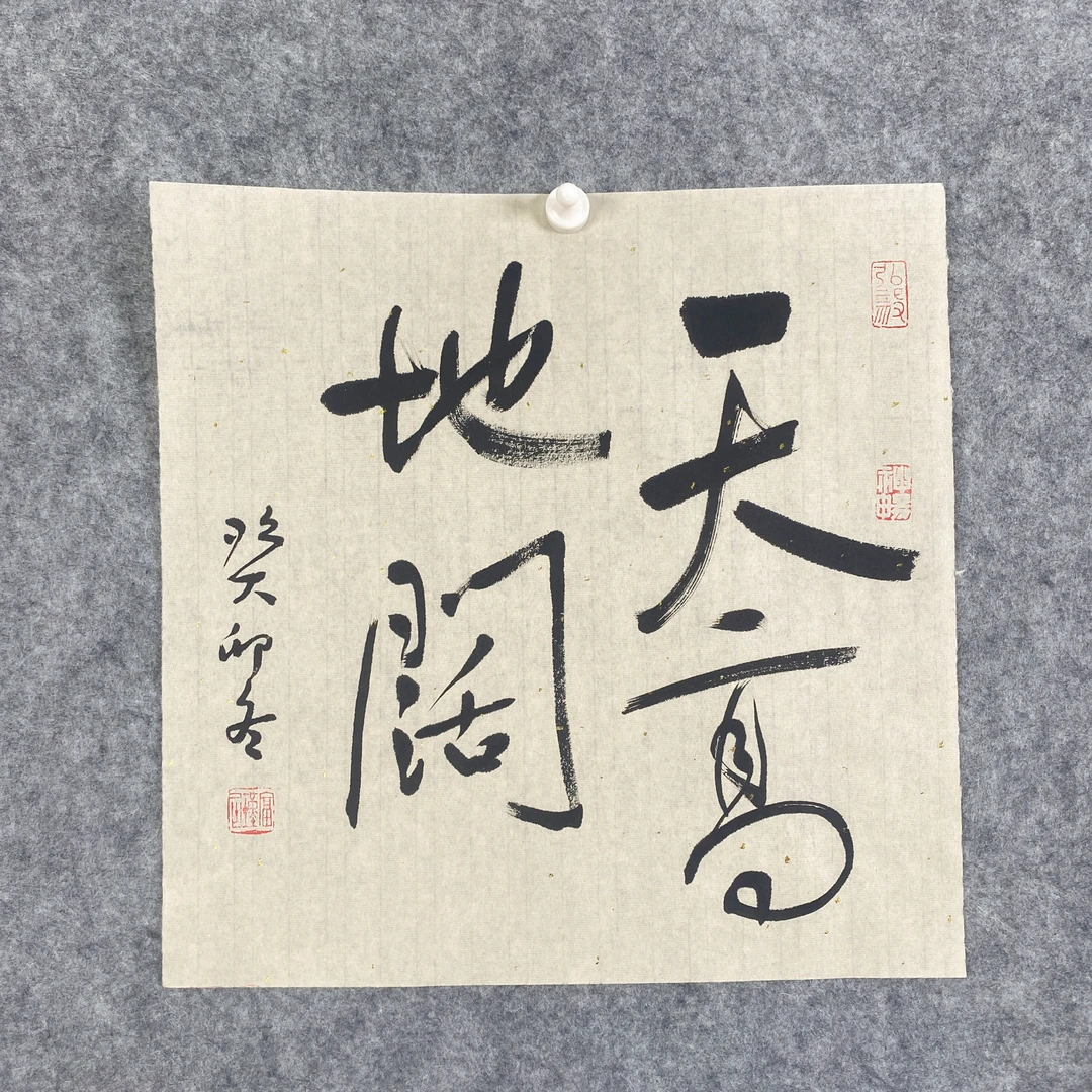 书法-天高地阔  岳军老师手写真迹
