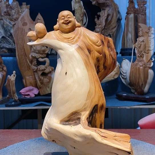 柏木（崖柏）根雕摆件