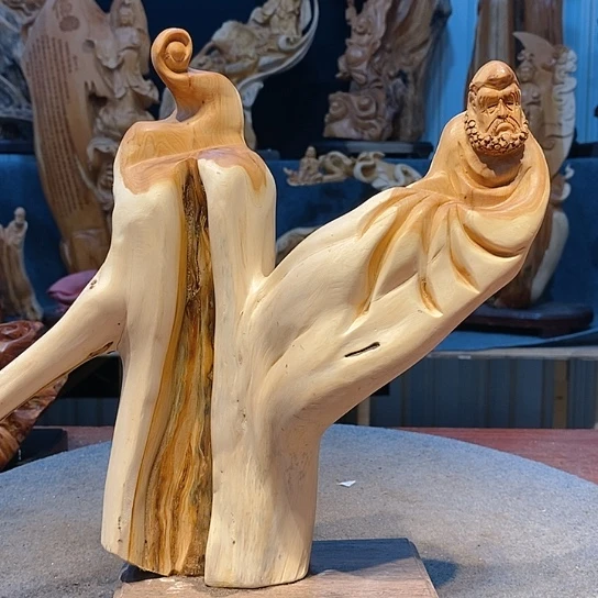 柏木（崖柏）根雕摆件