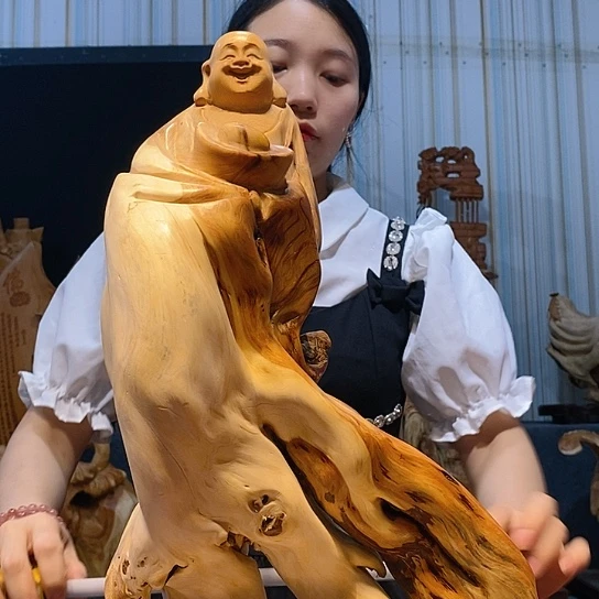 柏木（崖柏）根雕摆件