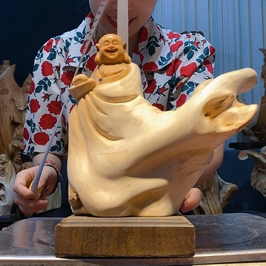 柏木（崖柏）根雕摆件