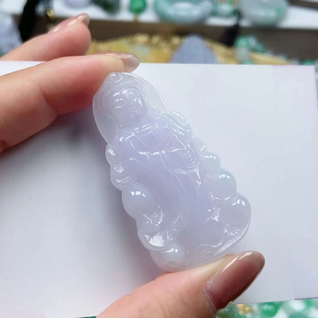 翡翠颈饰未镶嵌天然Ａ货翡翠