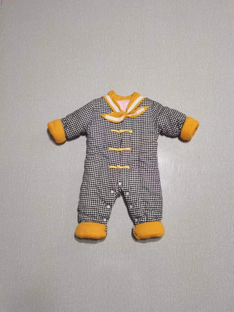 宝宝棉衣l连体必裆漏脚裤棉内胆新生儿婴儿秋冬幼儿微瑕