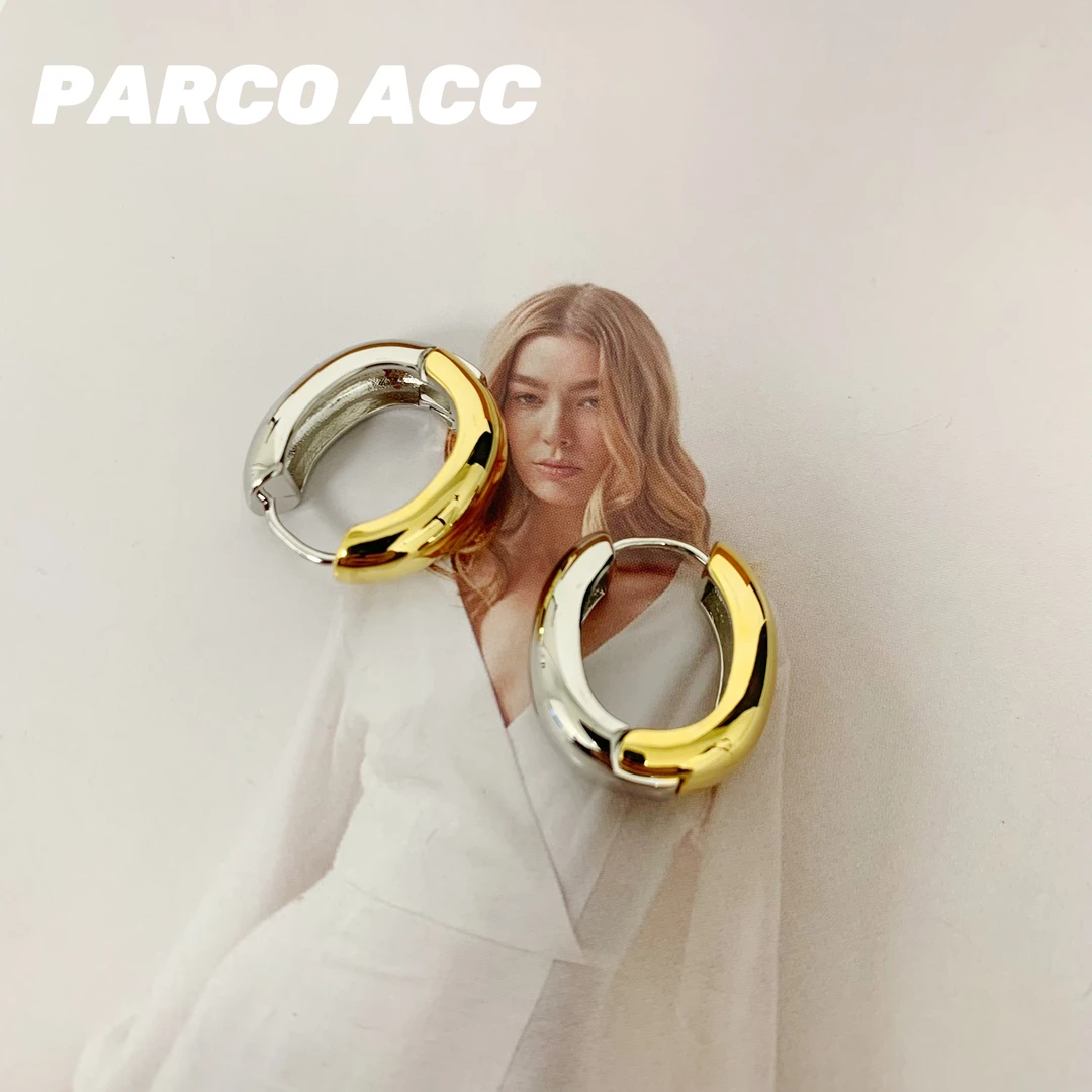 铜合金耳饰 GP2020 双拼MISS素色耳扣