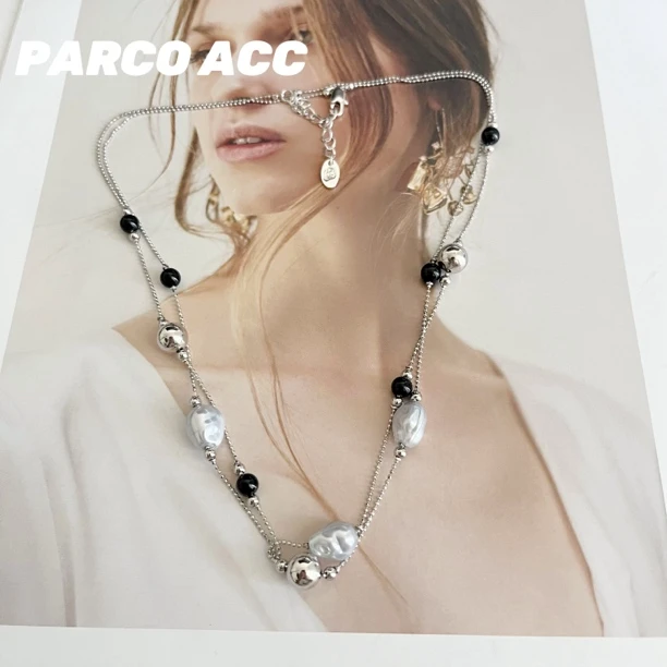 铜合金项链 GT502铜合金大小珠珠项链