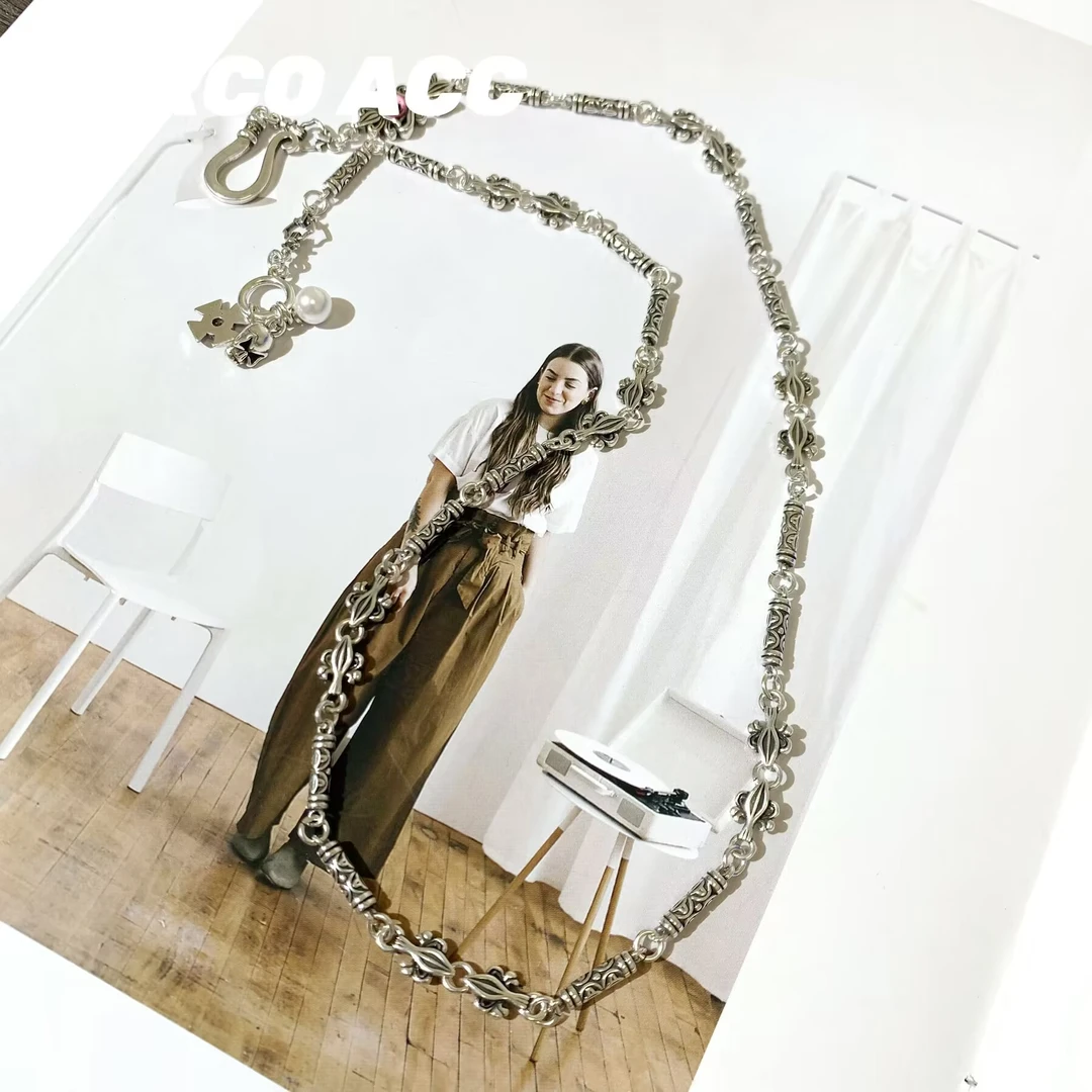 铜合金项链 L217 荷鲁斯之眼唐草桶工艺项链