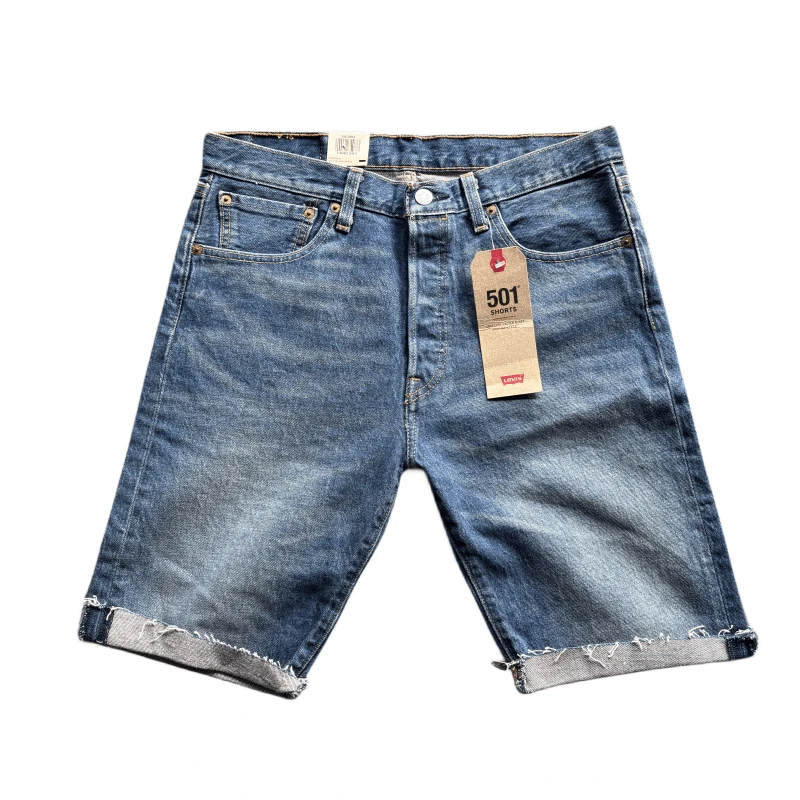 夏款 Levi's 501 李维斯男士直筒牛仔短裤