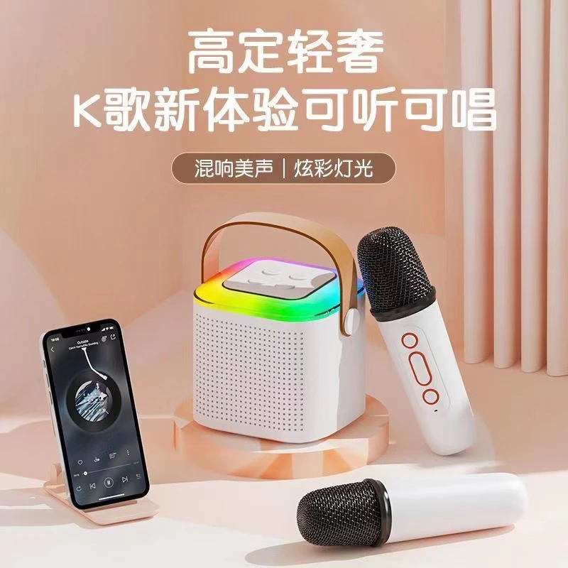 未使用  无线蓝牙音响双麦套装 [颜色随机发]