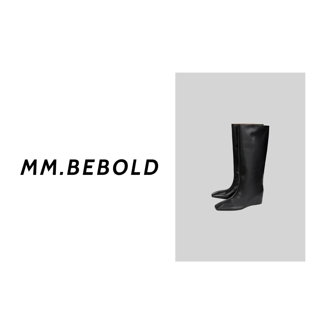 【蓓蓓精选】复古方头长筒靴YX00015