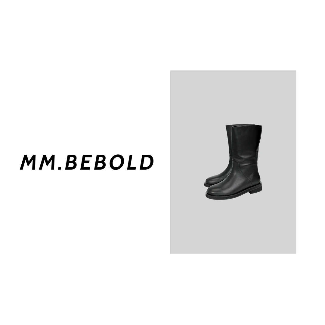 【大大精选】开叉翻盖式中筒靴YX00016