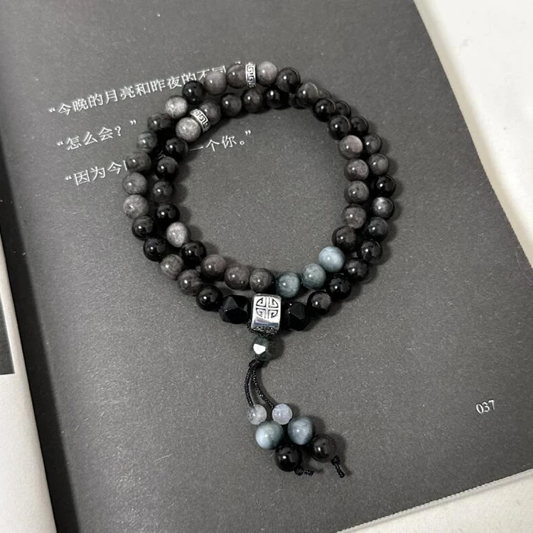 合金手链 新中式炎炫国风手链小众设计串珠手串ins高级感高颜值男