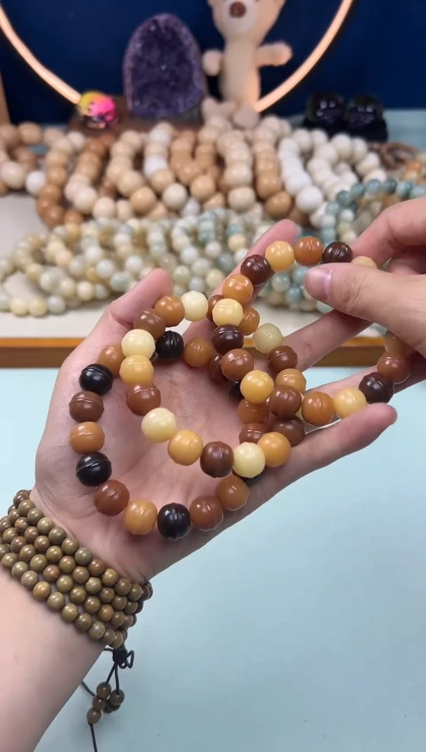 【闪购商品】菩提根/象牙果吊坠卡13干磨手抛栗子棒棒糖2307