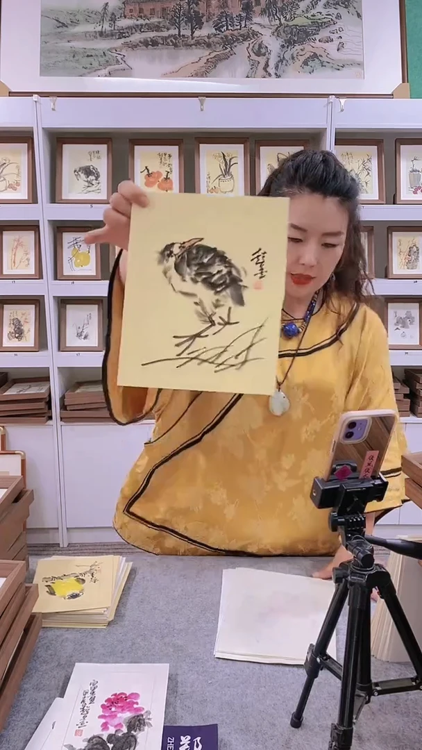 【闪购商品】绘画南10寸郑志超老师木制摆台