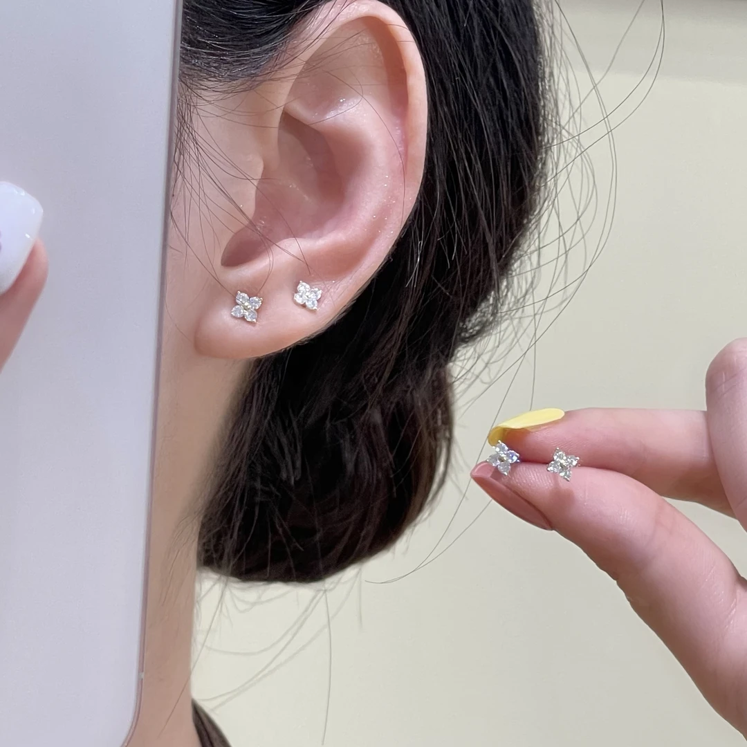 韩芸汐 A-141 金色幸运四件套耳钉百搭轻奢简约