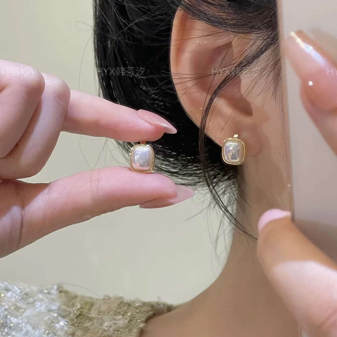 韩芸汐 A-67 2025新品高级感小香风百搭温柔珠珠耳扣