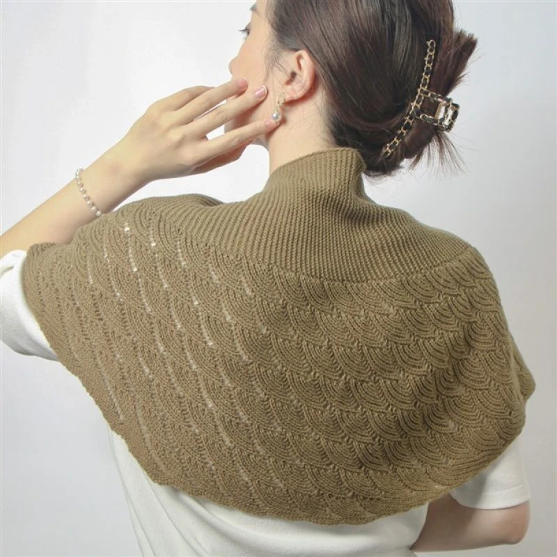 夏季空调房冬季披肩网红鱼尾纹小坎肩旗袍外搭春秋百搭护颈椎领子