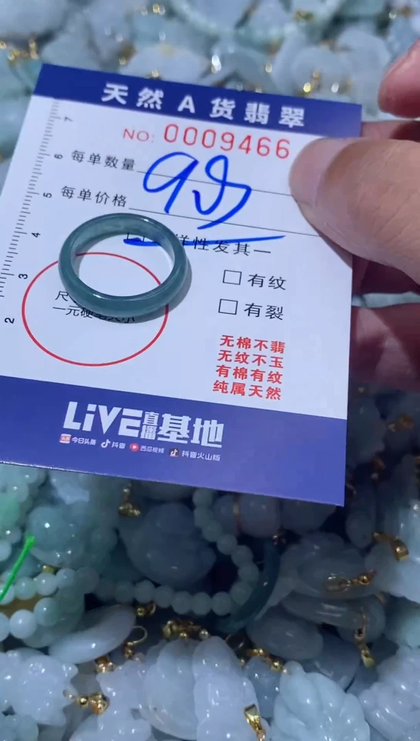 【闪购商品】翡翠吊坠(不含链)未镶嵌0009466