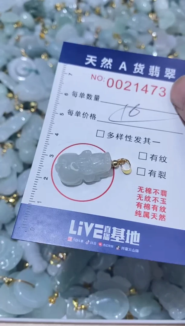 【闪购商品】翡翠颈饰未镶嵌00021473