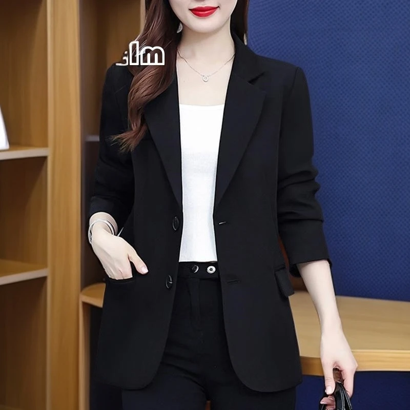 GiftPalm春秋季气质西装短外套女士洋气大码职业显瘦西服上衣胖mm