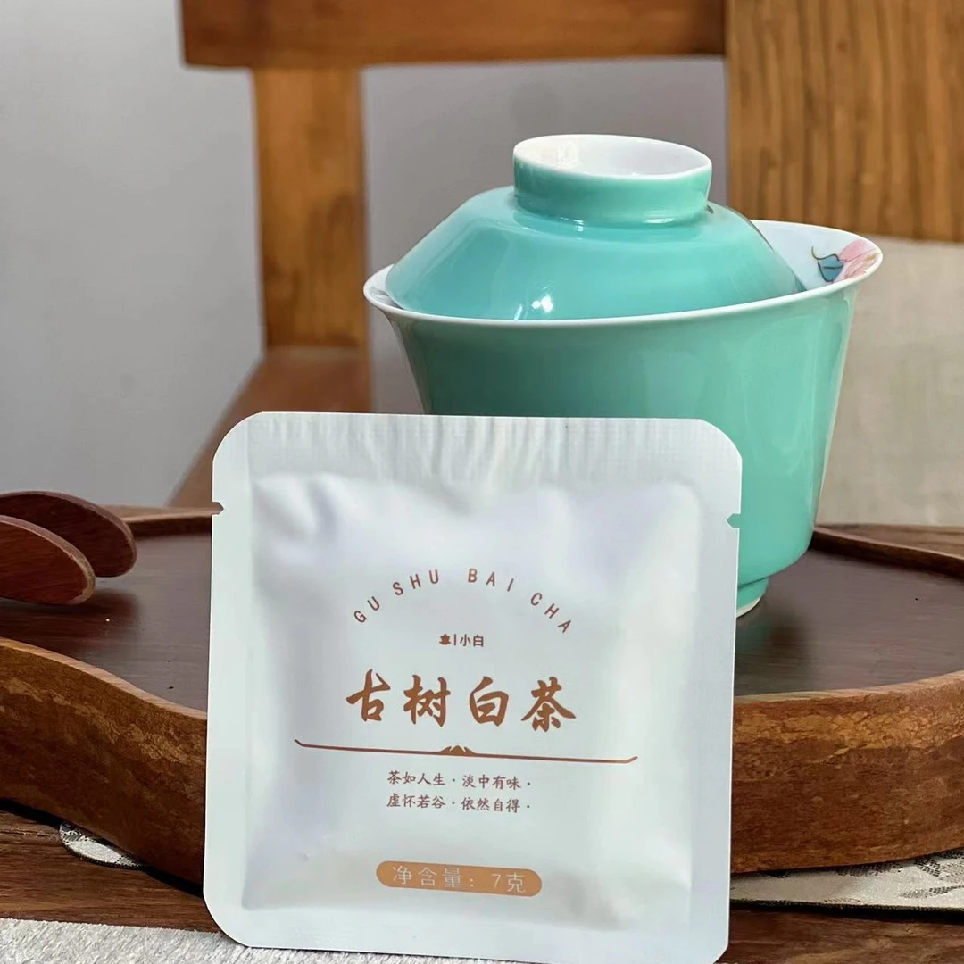 茶小白2023年春白晒制滑竹梁子白茶一份（10片）