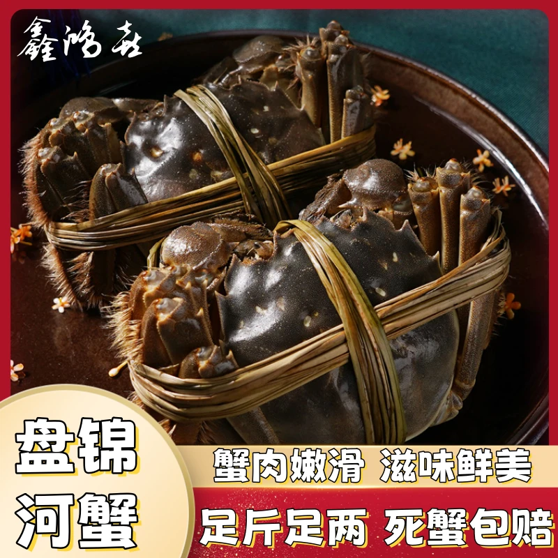【活蟹】盘锦河蟹大母蟹1.4-1.6两14只包邮