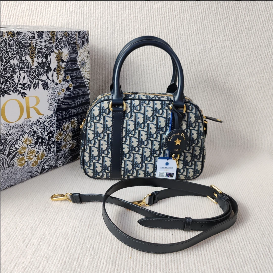 95新 DIOR/迪奥 小鱼儿/4073016/保龄球手袋单肩包