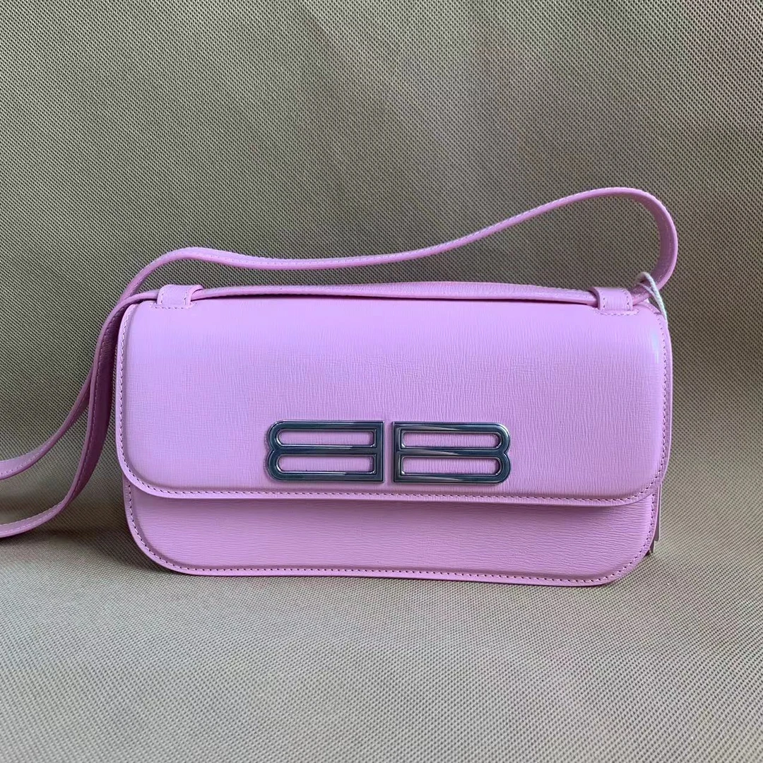 95新 Balenciaga/巴黎世家 小鱼儿/TJ005/粉色法棍包包