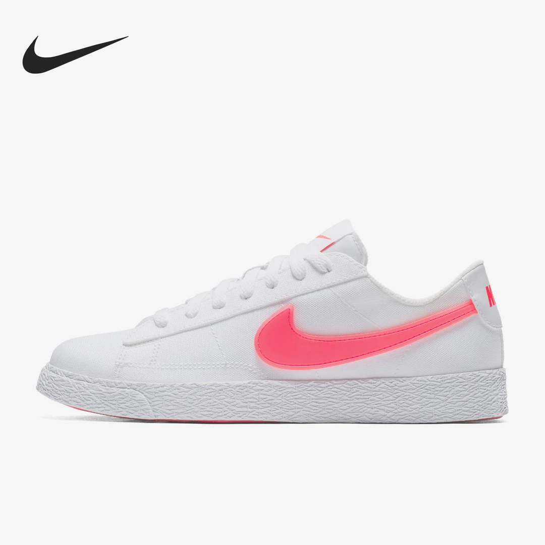 【无盒XX】Nike B1azer Low Pop低帮板鞋GS白灯草粉 AQ5604-100