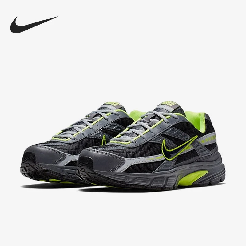 （无盒）Nike 减震回弹防滑耐磨透气低帮跑步鞋男款黑灰394055-023