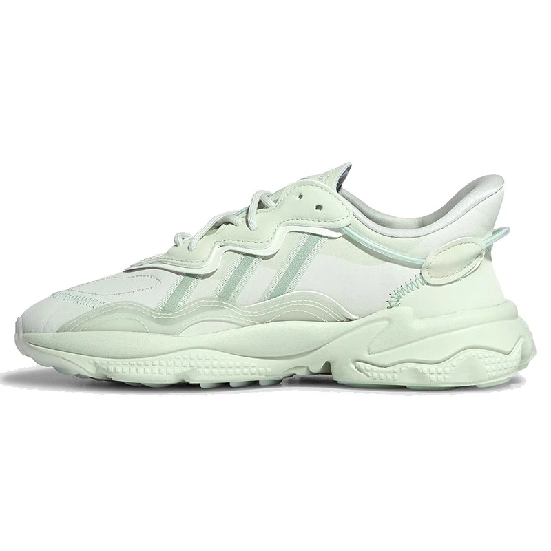 【直播】adidas originals Ozweego舒适防滑耐磨低帮女款浅绿GY1038