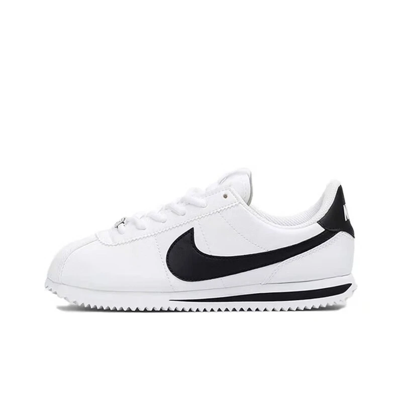 孤品Nike Cortez阿甘轻便耐磨防滑低帮跑步鞋女款白黑904764-102