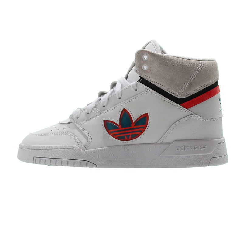 adidas originals Drop Step xlt中帮板鞋男女同款白蓝橙 FX7697