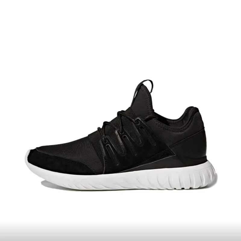 adidas originals减震防滑耐磨低帮运动休闲鞋男女同款黑白AQ6723