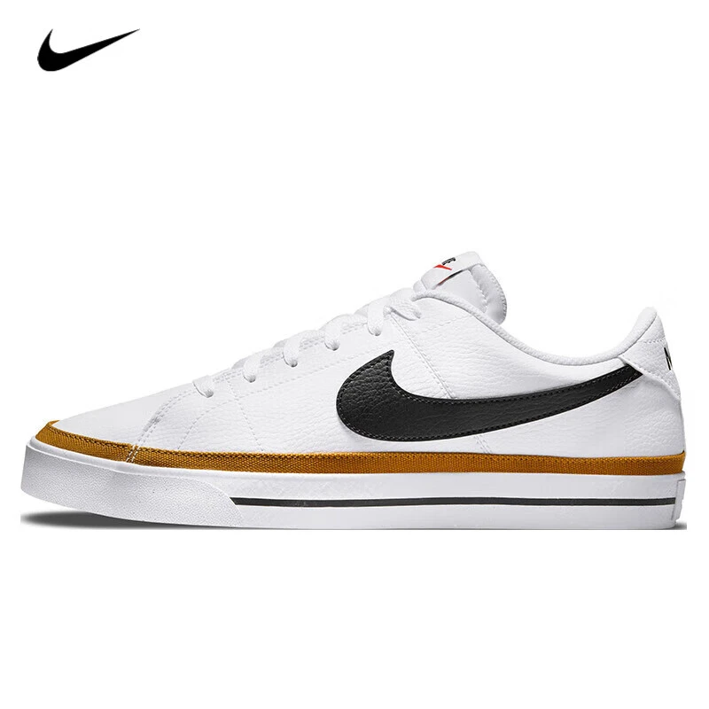【微瑕XL】Nike Court Legacy防滑板鞋男款白黑潮流 DH3162-100