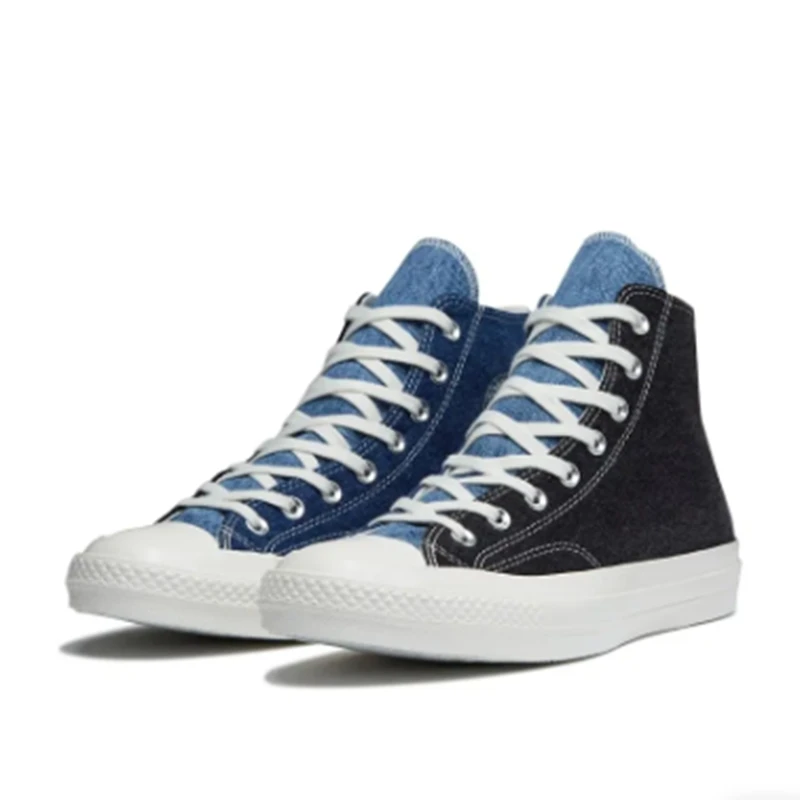 Converse 1970s 环保系列休闲高帮板鞋男女同款牛仔蓝 166286C