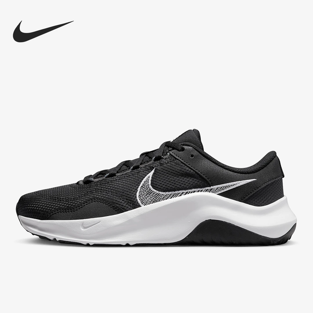 Nike  潮流舒适防滑耐磨透气低帮训练鞋女款黑白DM1119-001