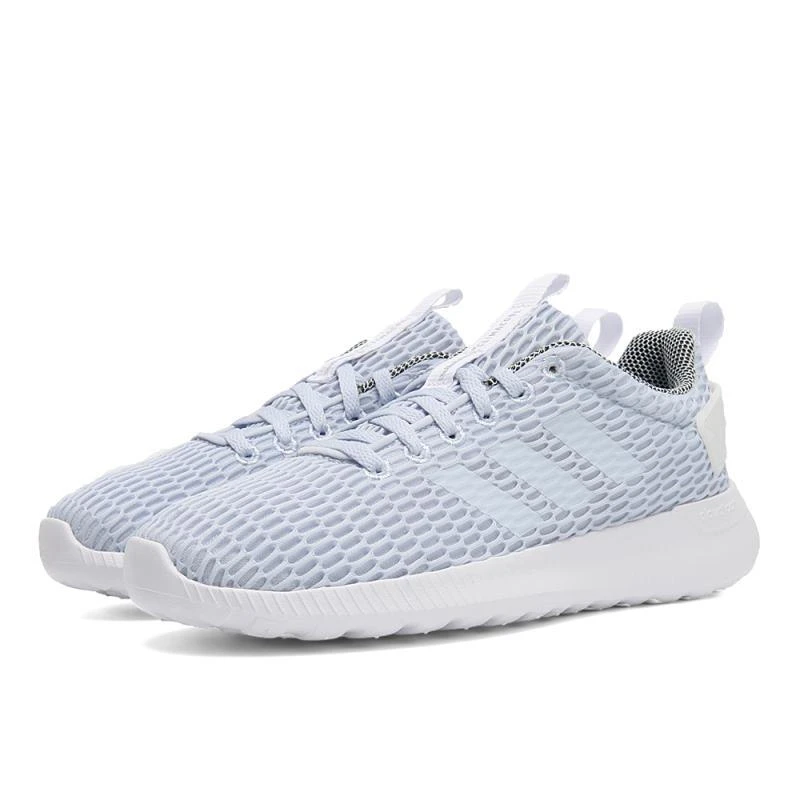 adidas neo Cloudfoam Cc舒适日常低帮跑步鞋女款浅蓝白DB1698