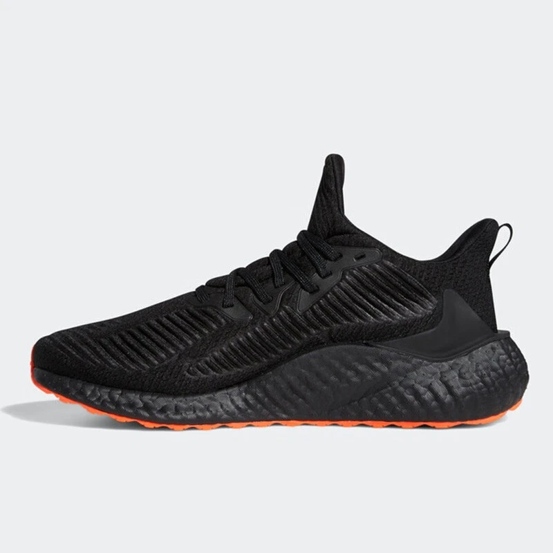 adidas A1phaboost防滑耐磨低帮跑步鞋男女同款黑EH3317
