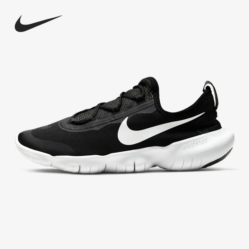 Nike 舒适减震防滑耐磨透气低帮休闲跑步鞋GS黑白CJ2079-002