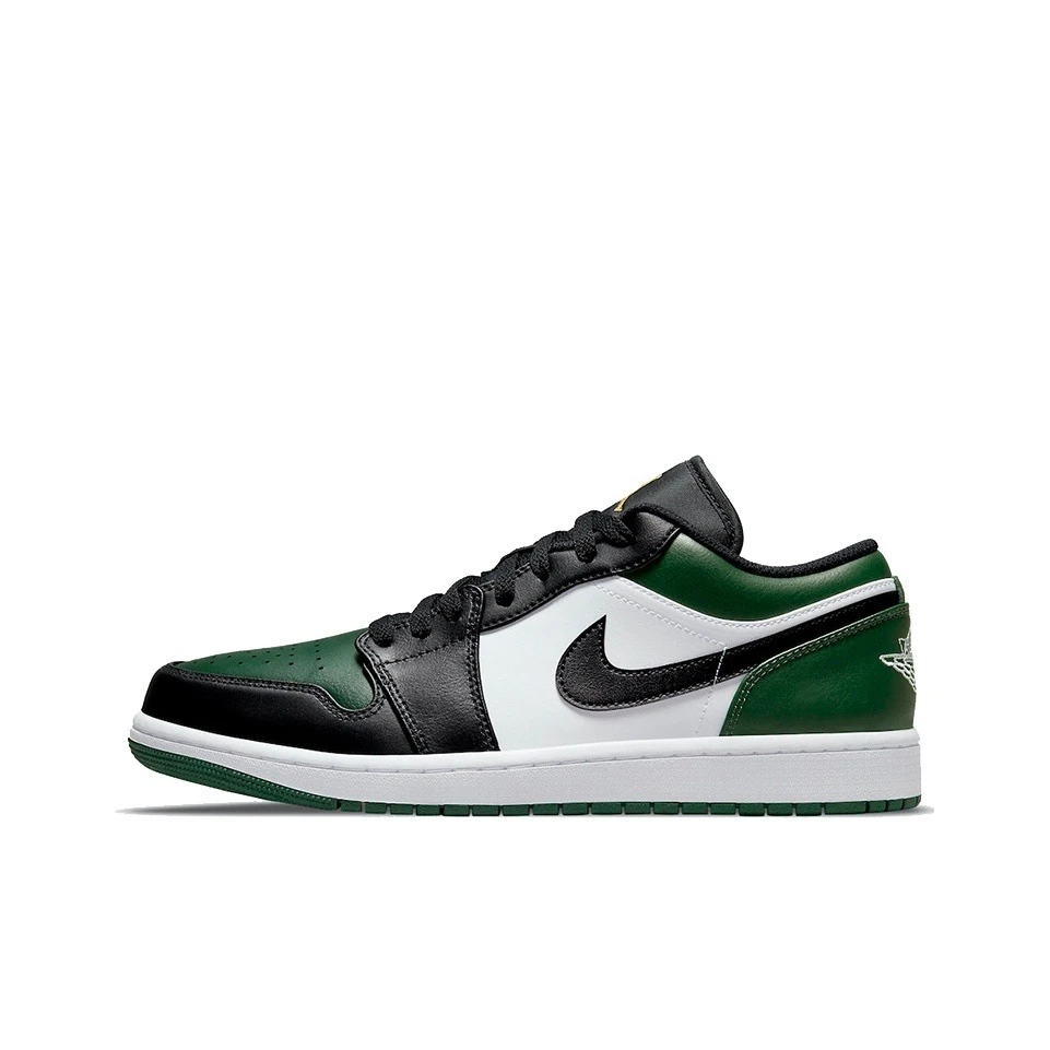 Air Jordan 1 Low黑绿脚趾低帮男女复古休闲运动篮球鞋553560-371