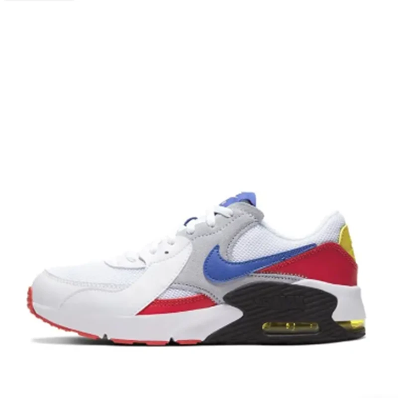 Nike 复古舒适防滑轻便低帮休闲跑步鞋女款白红蓝CD6894-101
