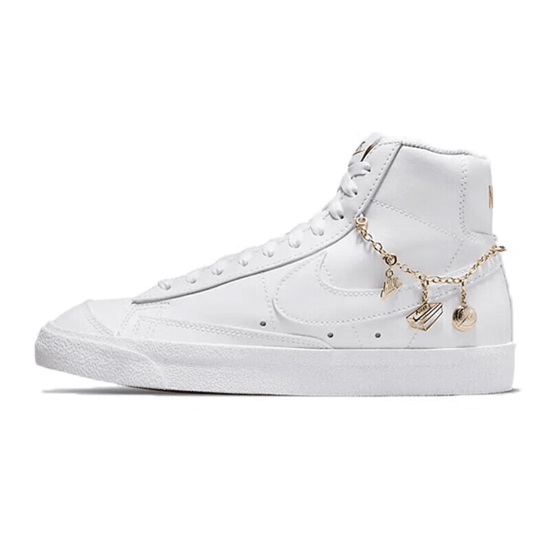Nike Blazer Mid牛皮复古防滑中帮板鞋女款白色DM0850-100
